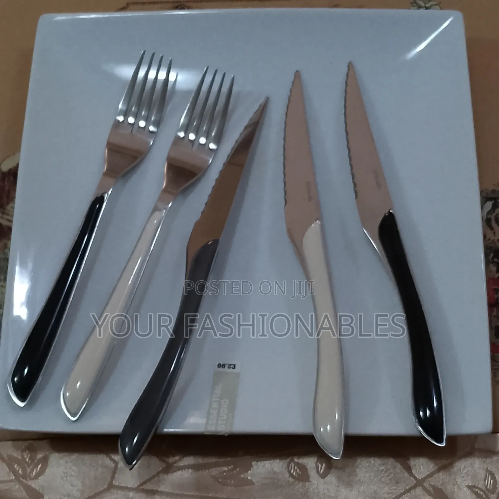 Amefa Uk White to Black Gradient Cutlery Set