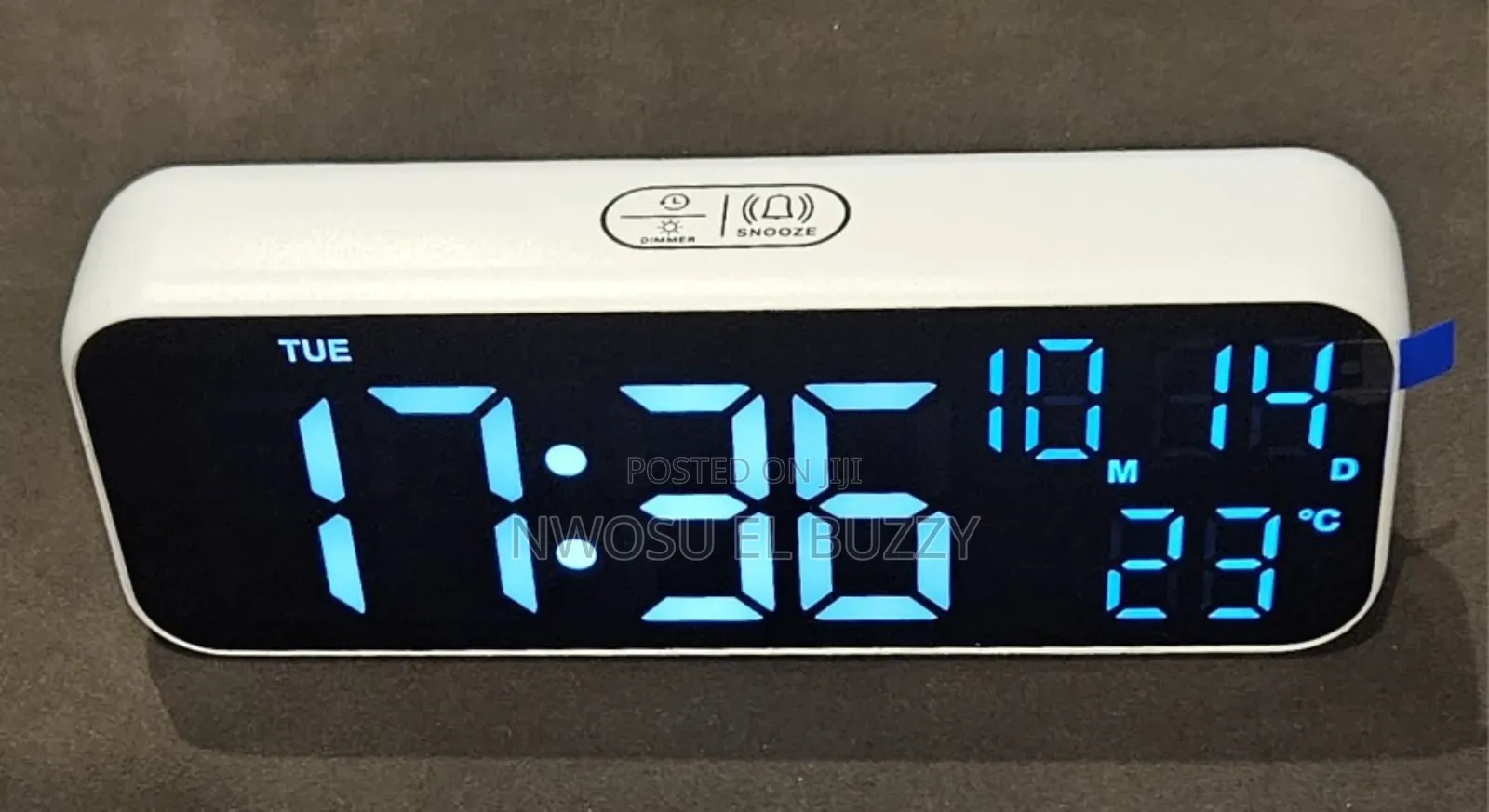 White Digital Smart Clock