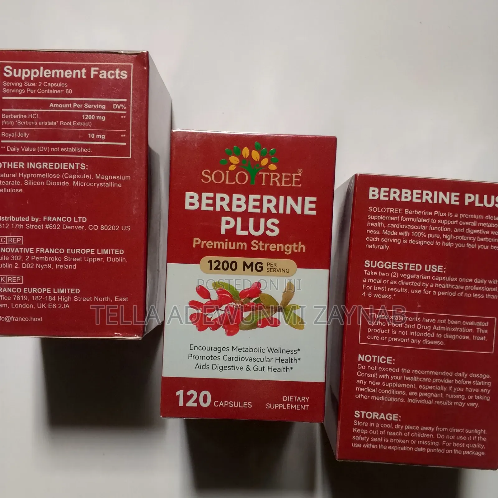 Berberine Plus - Lower Blood Sugar Level 120 Capsule