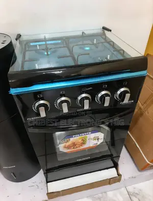 Original Polystar Standing 4 Burners Gas Cooker With Oven Automatic (1