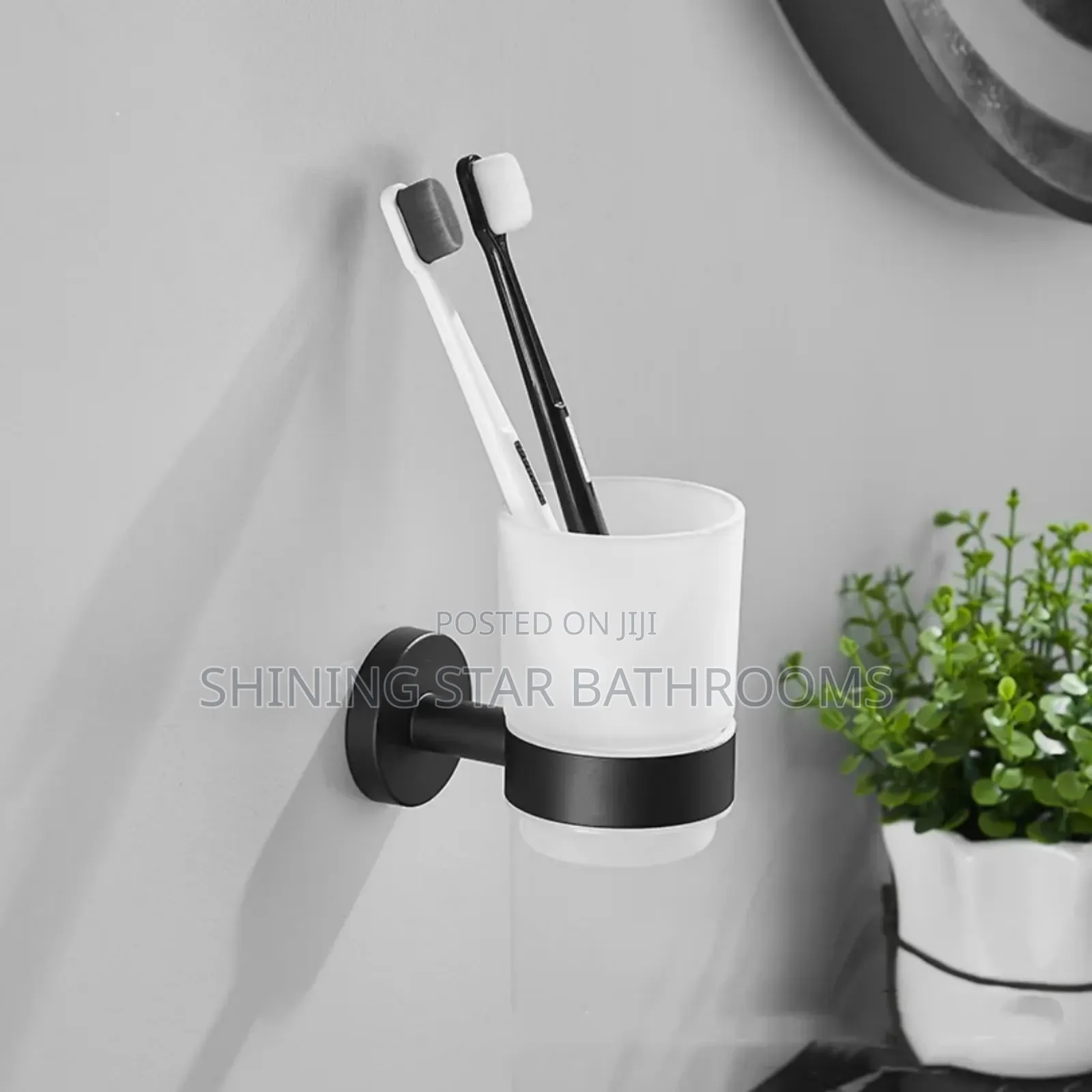 Black Ceramic Cup Holder