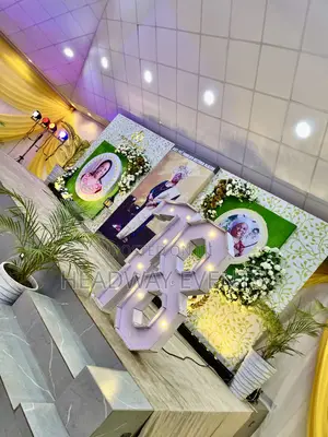 Posthumous Birthday 1 Year Remembrance Burial Reception Decor Setup