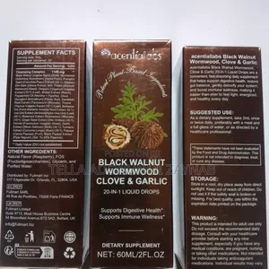 Black Walnut, Wormwood,Cloves Garlic -for Parasite Cleanse 60ml