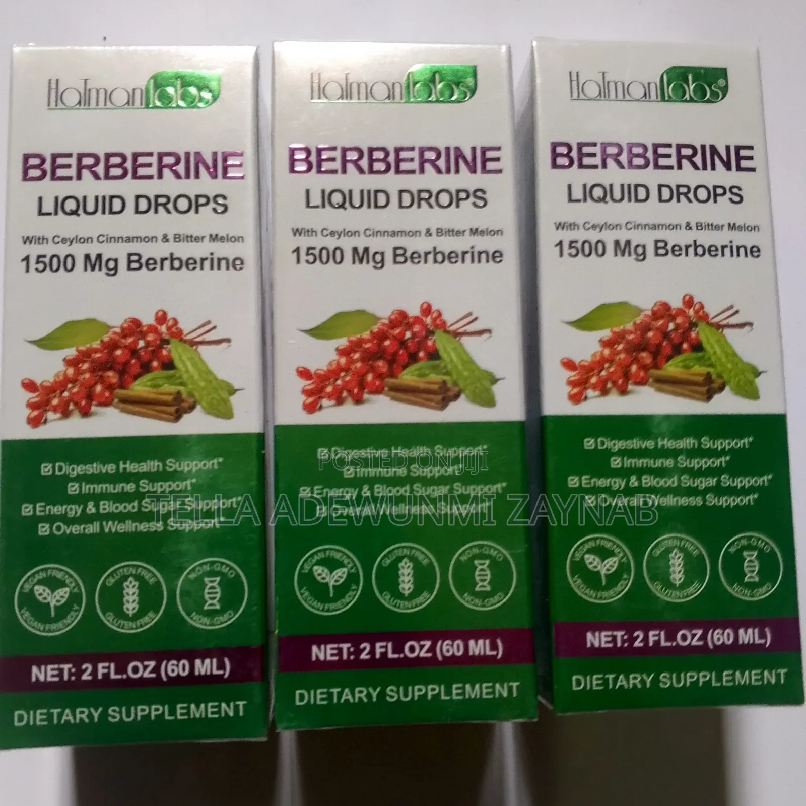 Berberine Liquid Drops 1500mg -Reduces Sugar Level