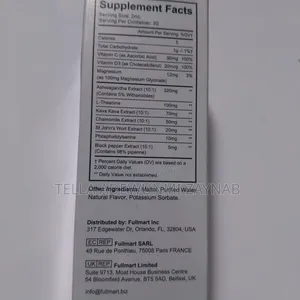 Cortisol Support Drops -Reduces Stress, Anxiety Level -60ml