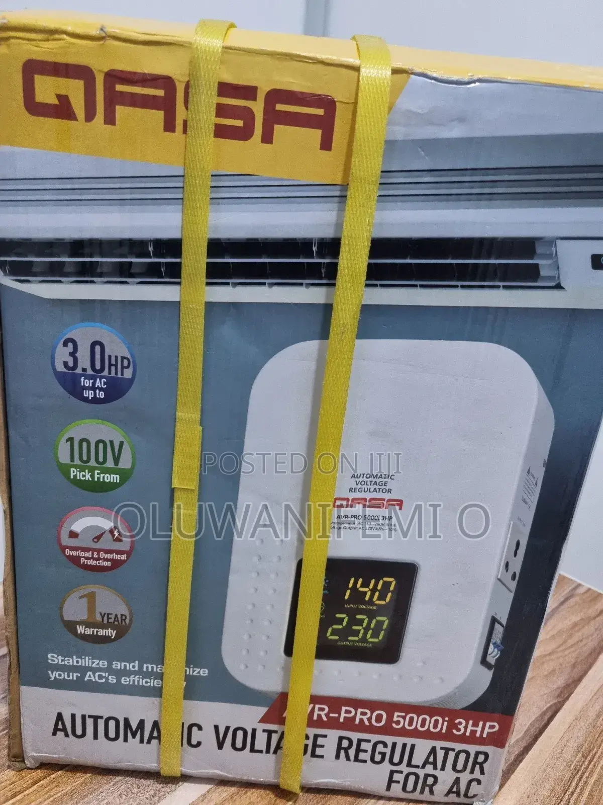 Qasa 5kva Wall- Mounted Voltage Regulator