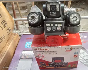 12mp Solar Camera Triple Lens 4g All Rotate