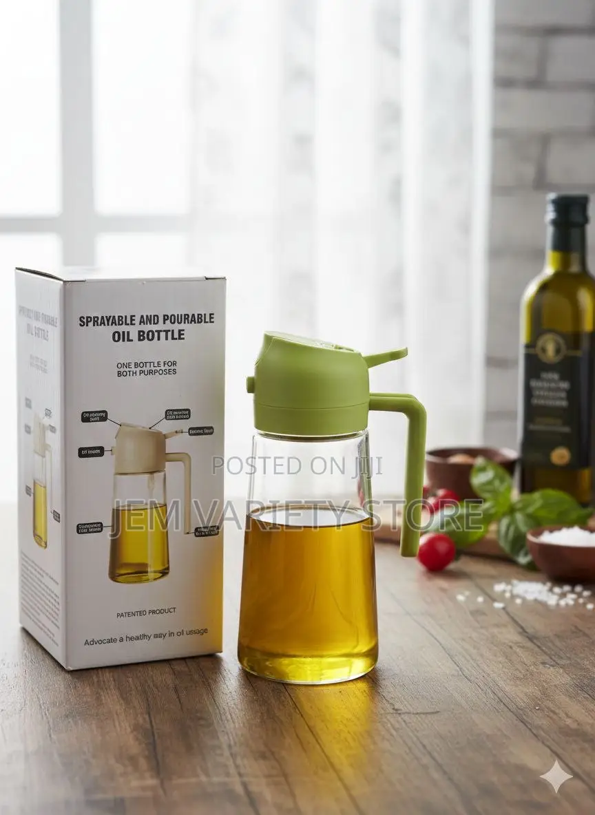 Sprayable and Pourable Oil Bottle