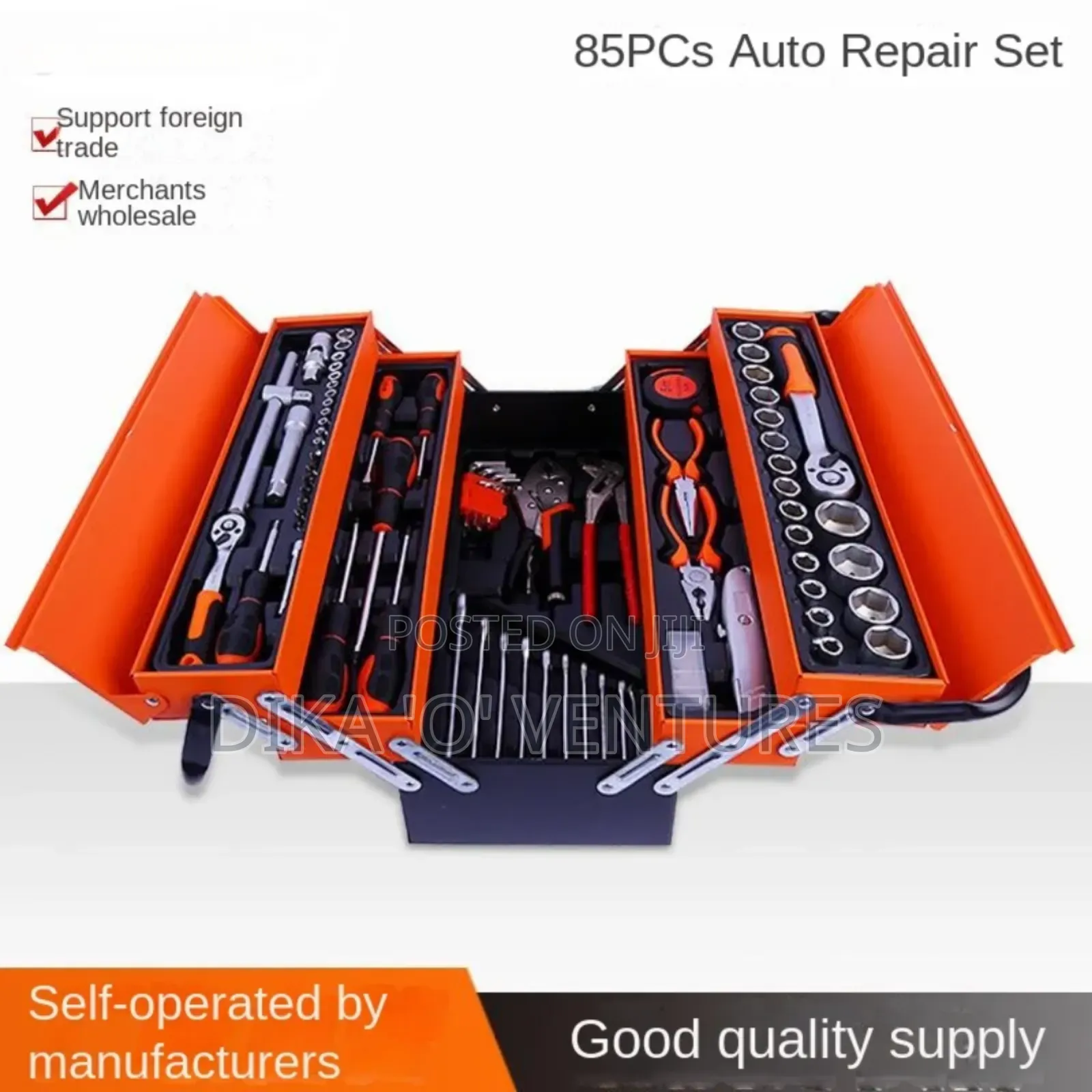 85pcs Portable Folding Tools Box Set Car