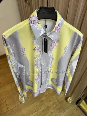 Versace Cameo Silk Long Sleeves Shirt