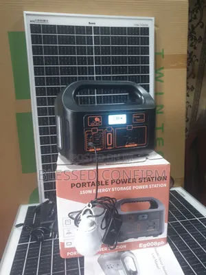 150w Solar Generator With 50w Solar Panel Plus One Dc Bulb