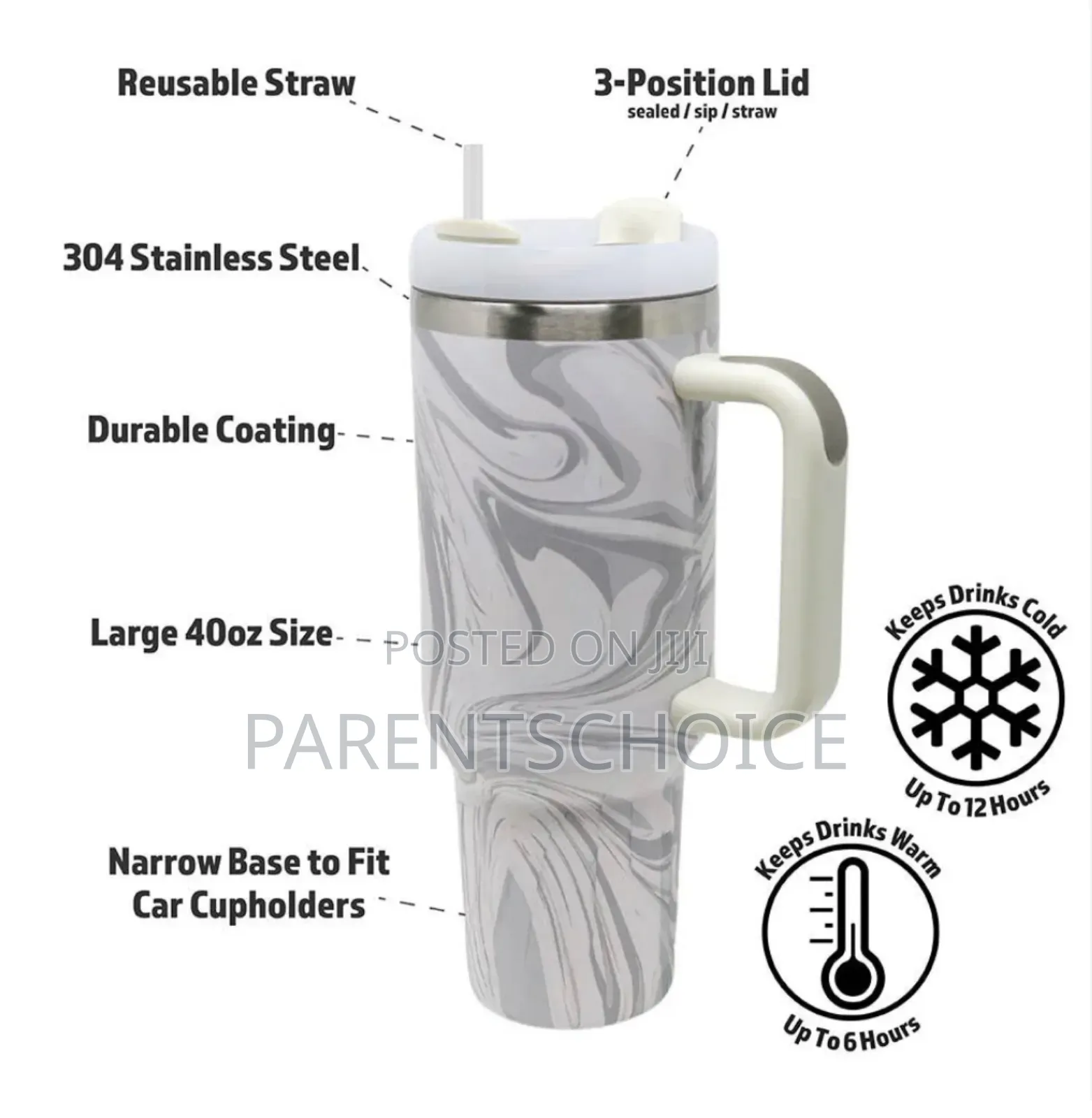 40 Oz. Insulated Tumbler Cup