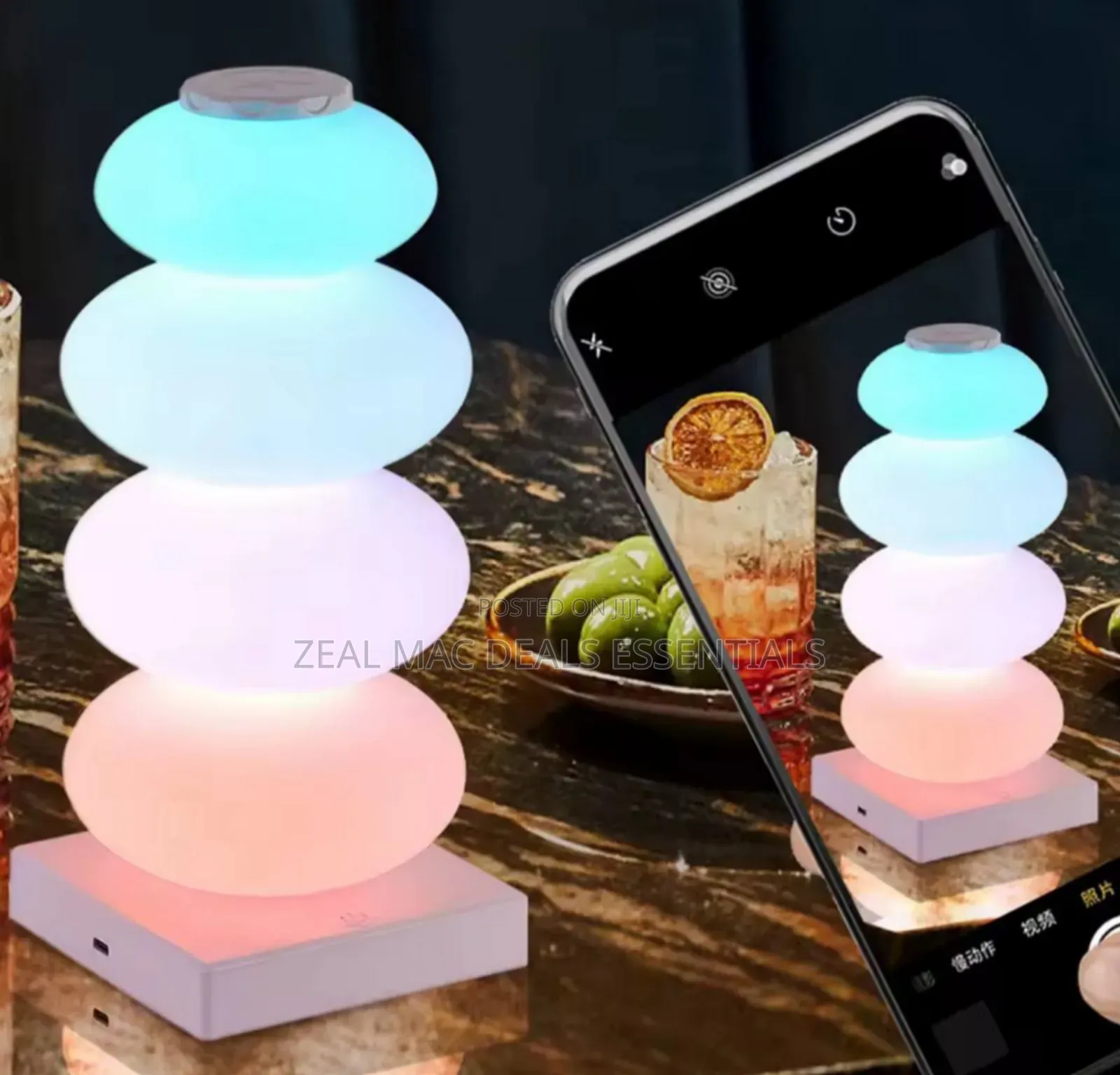 Bedside Colourful Table Lamp Light