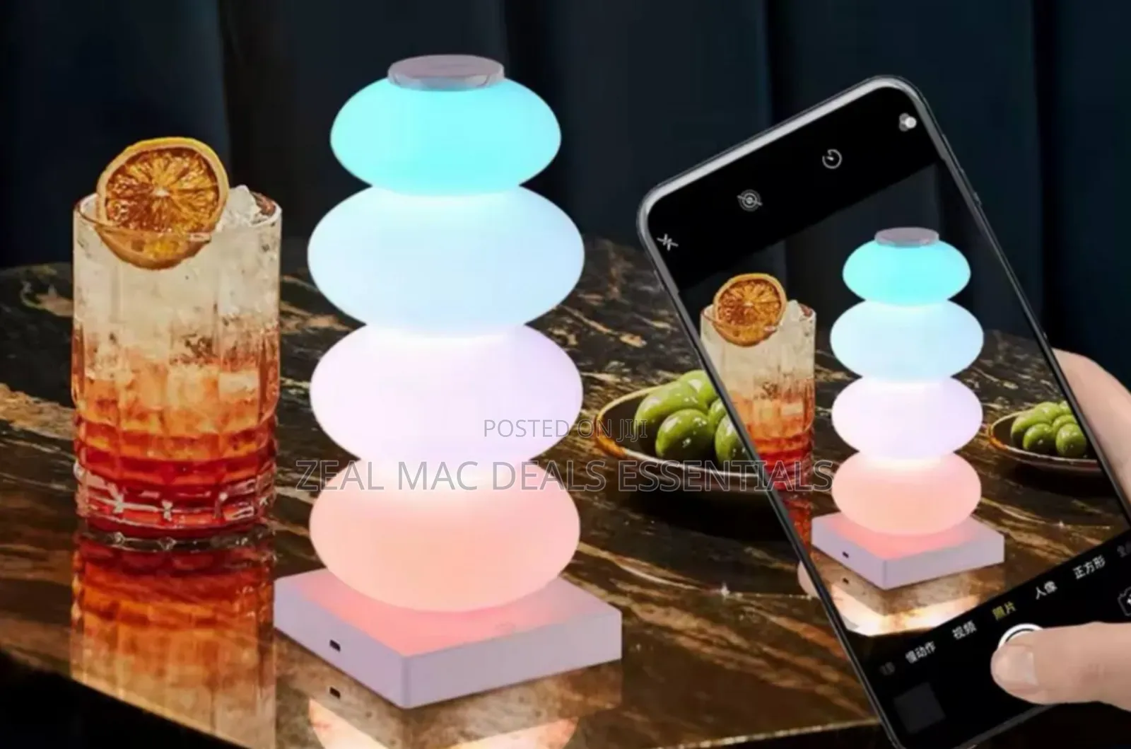 Bedside Colourful Table Lamp Light