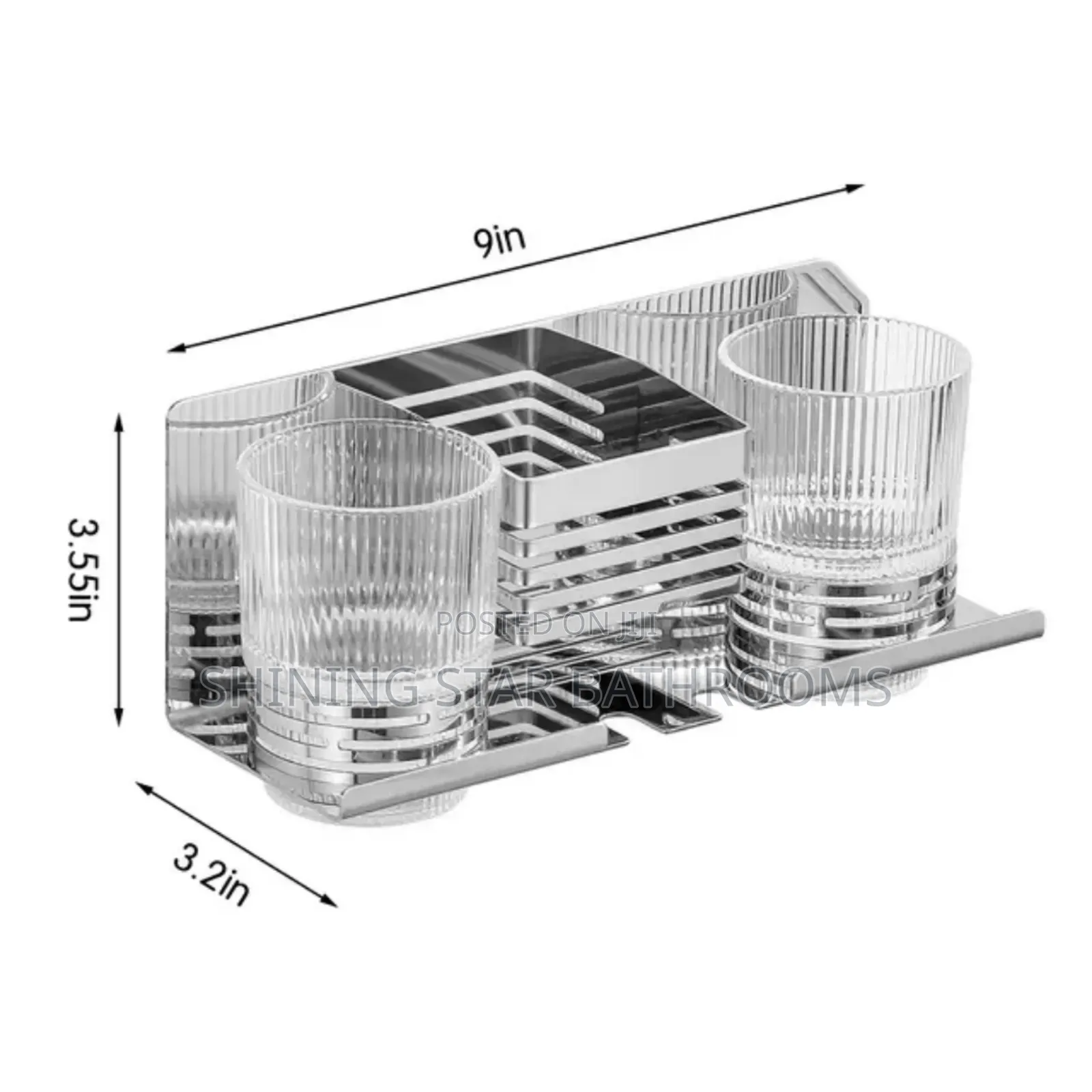 Square Double Cup Holder