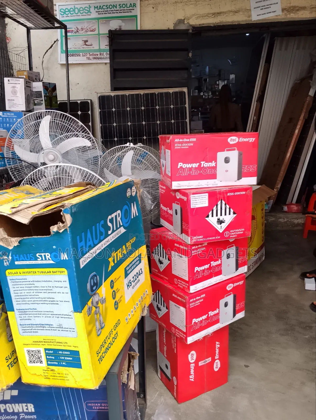 Itel Solar Power Tank