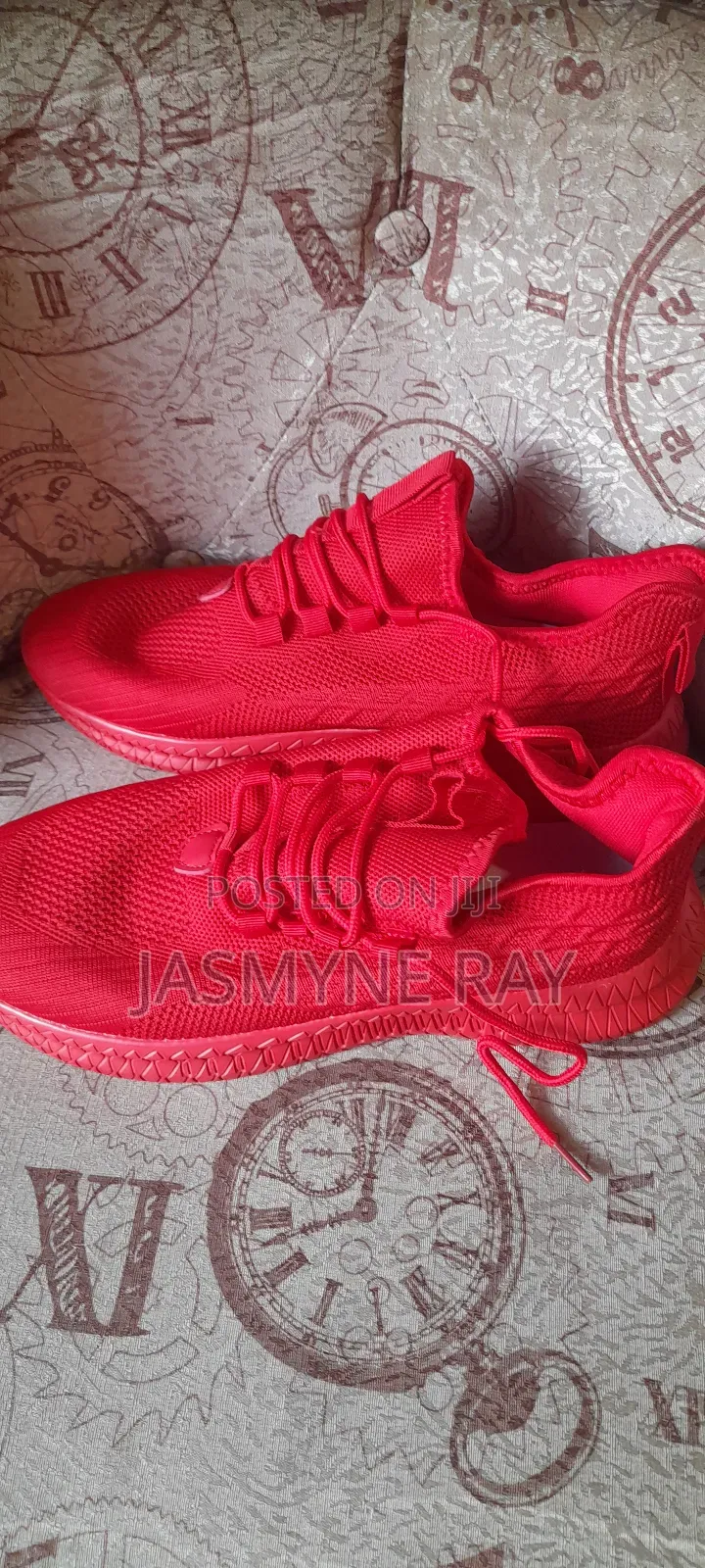 Classy Red Sneakers Size 39