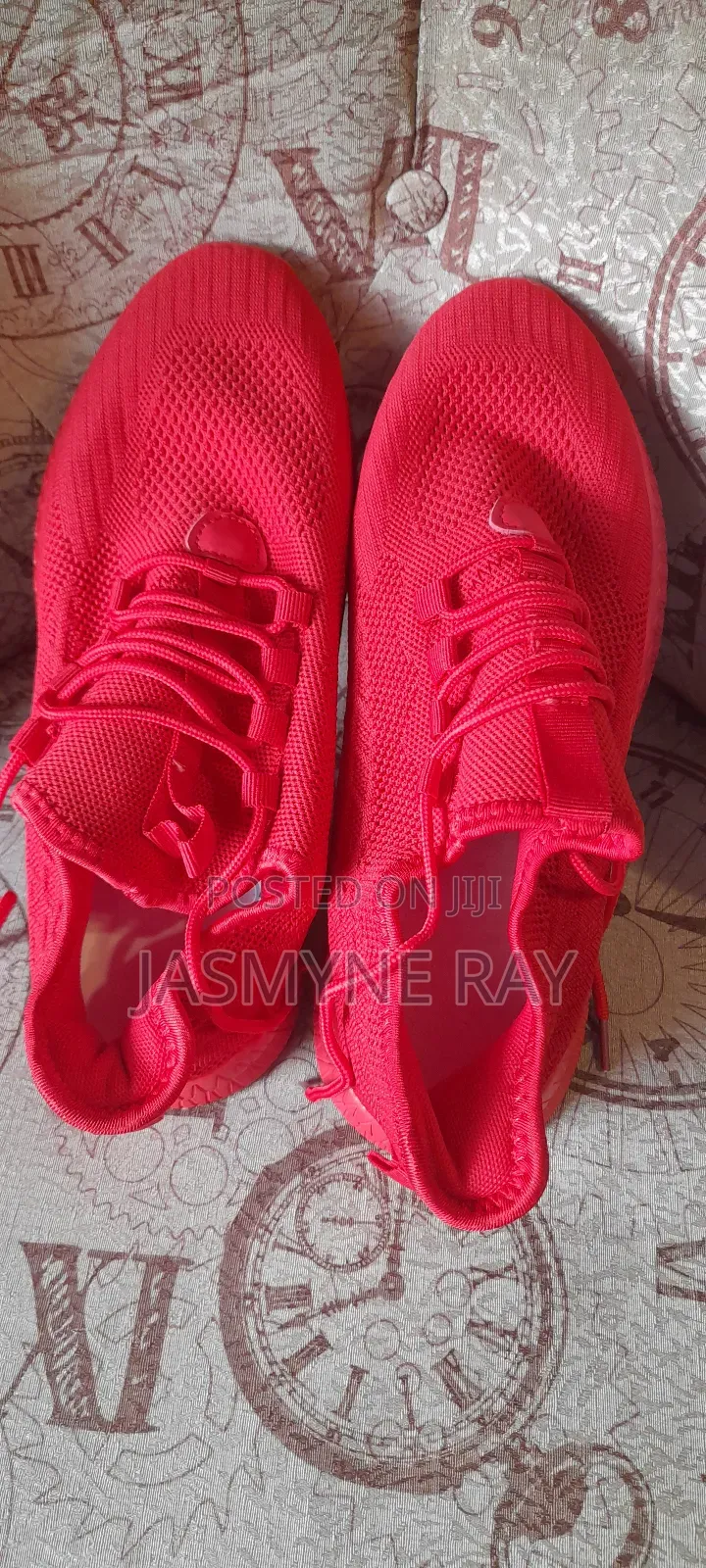 Classy Red Sneakers Size 39