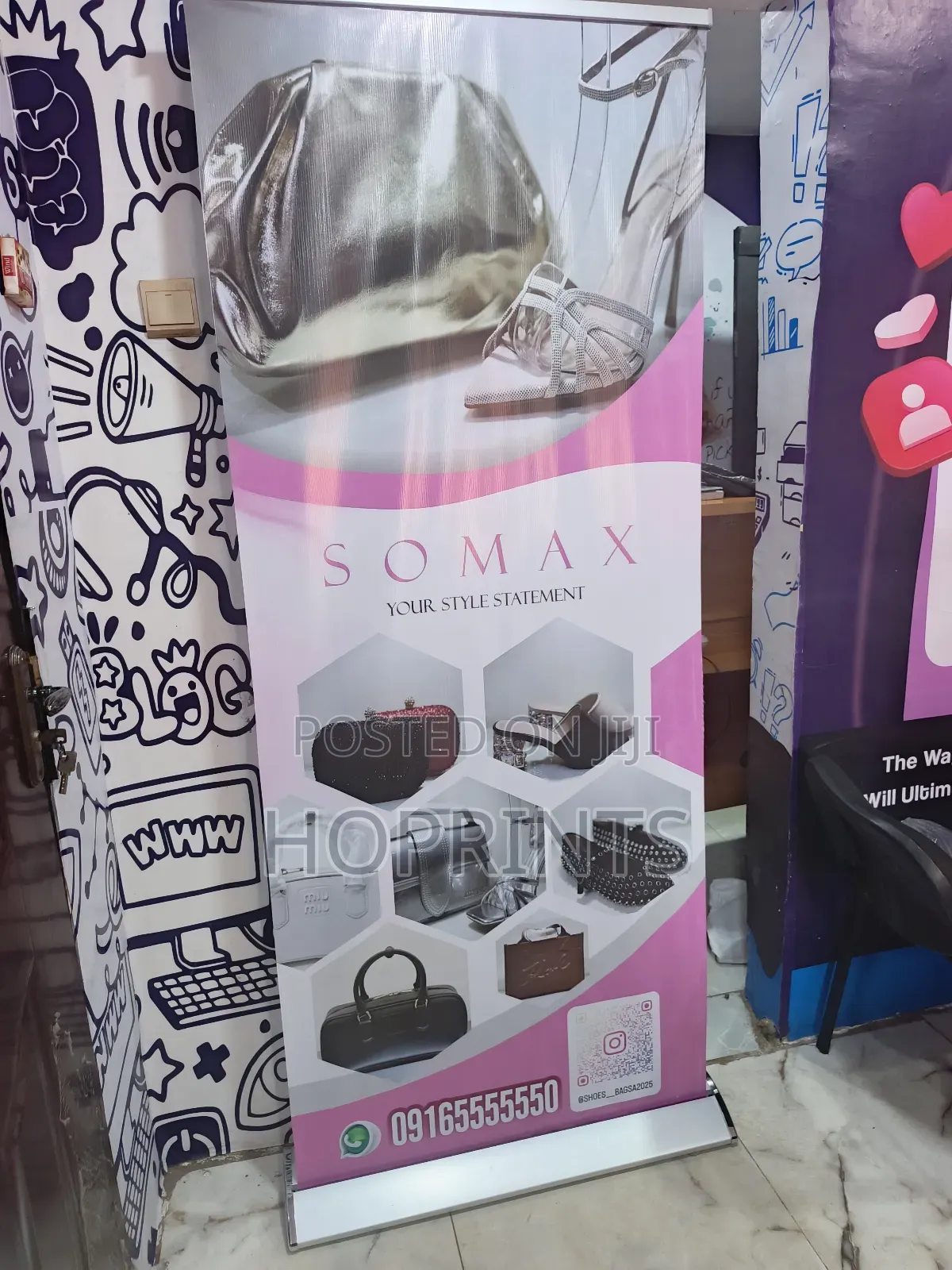 Roll Up Banner Printing (33 X 81 Inches)