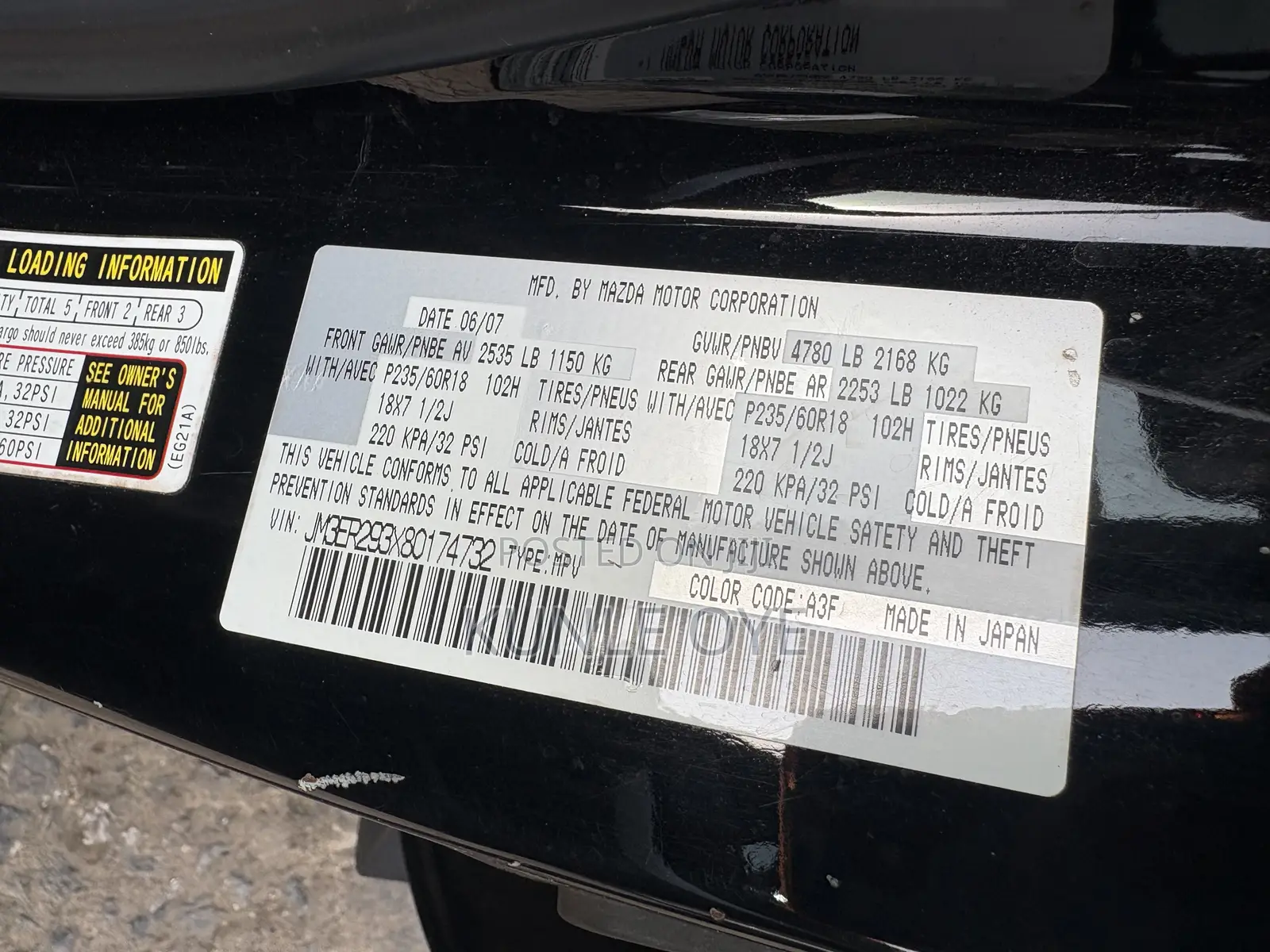 Mazda CX-7 2008 Black