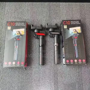 C10 Selfie Stick Tripod Tracking Stabilizer With Built-in Camera