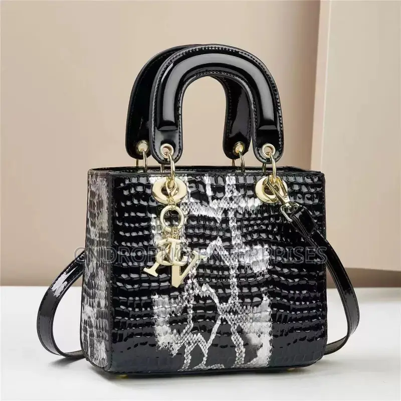 Lizard Pattern Princess Diana Handbag Bag
