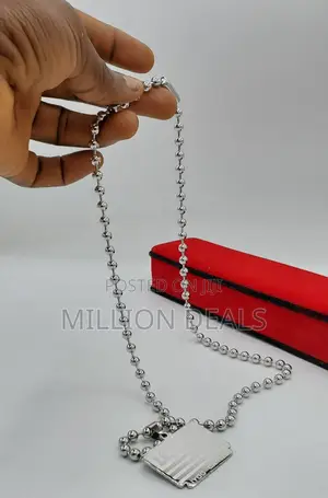 Ski Inc Men's Steel Silver Neckpiece