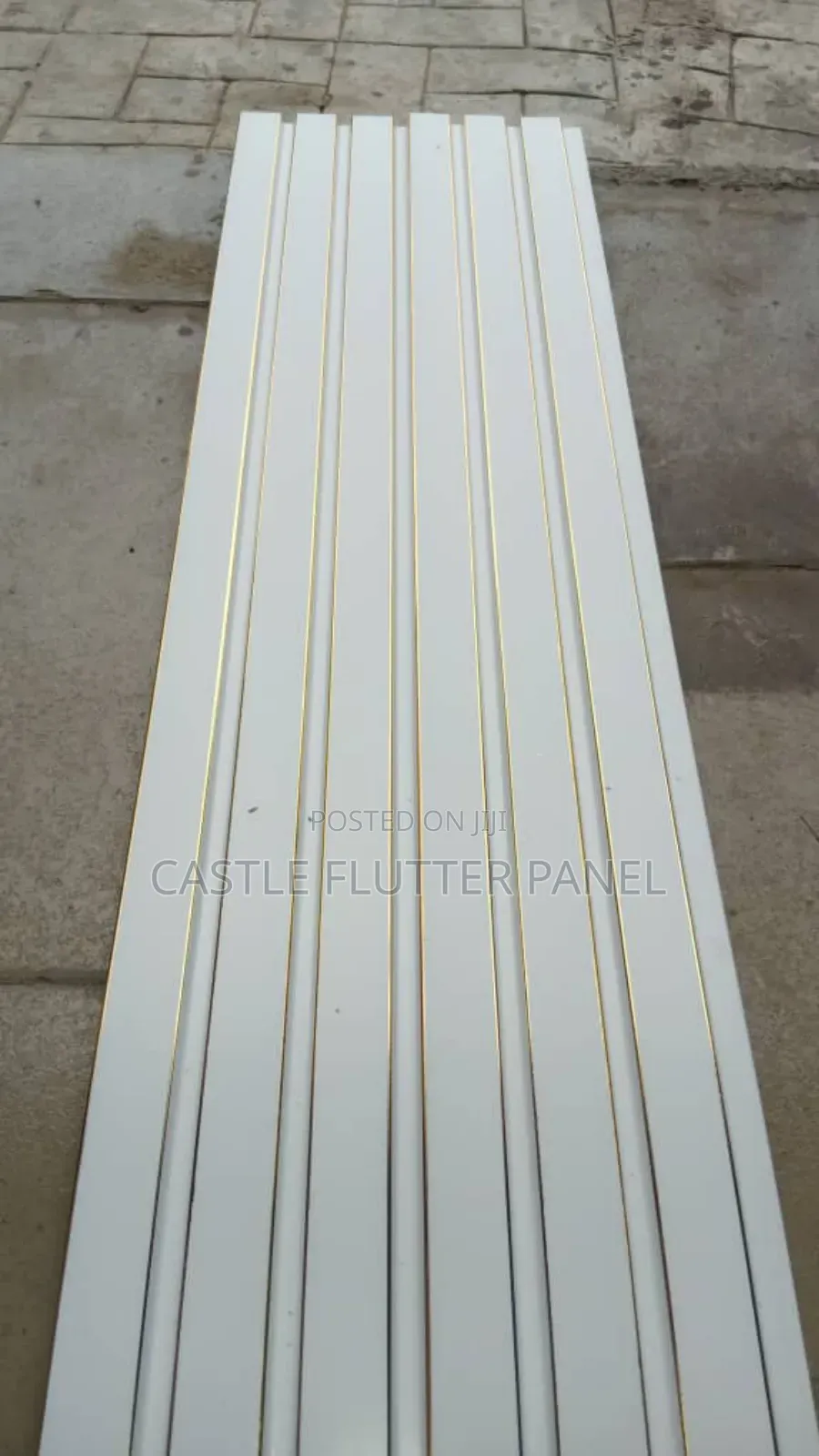 White Plastic Flutter Panel