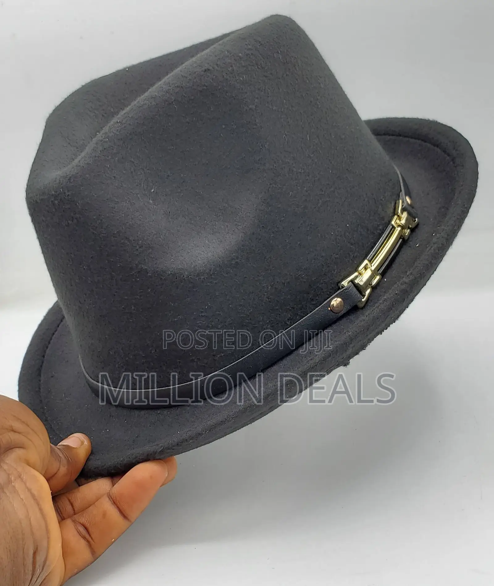 Stylish Black Brim Cowboy Men’S Fedora