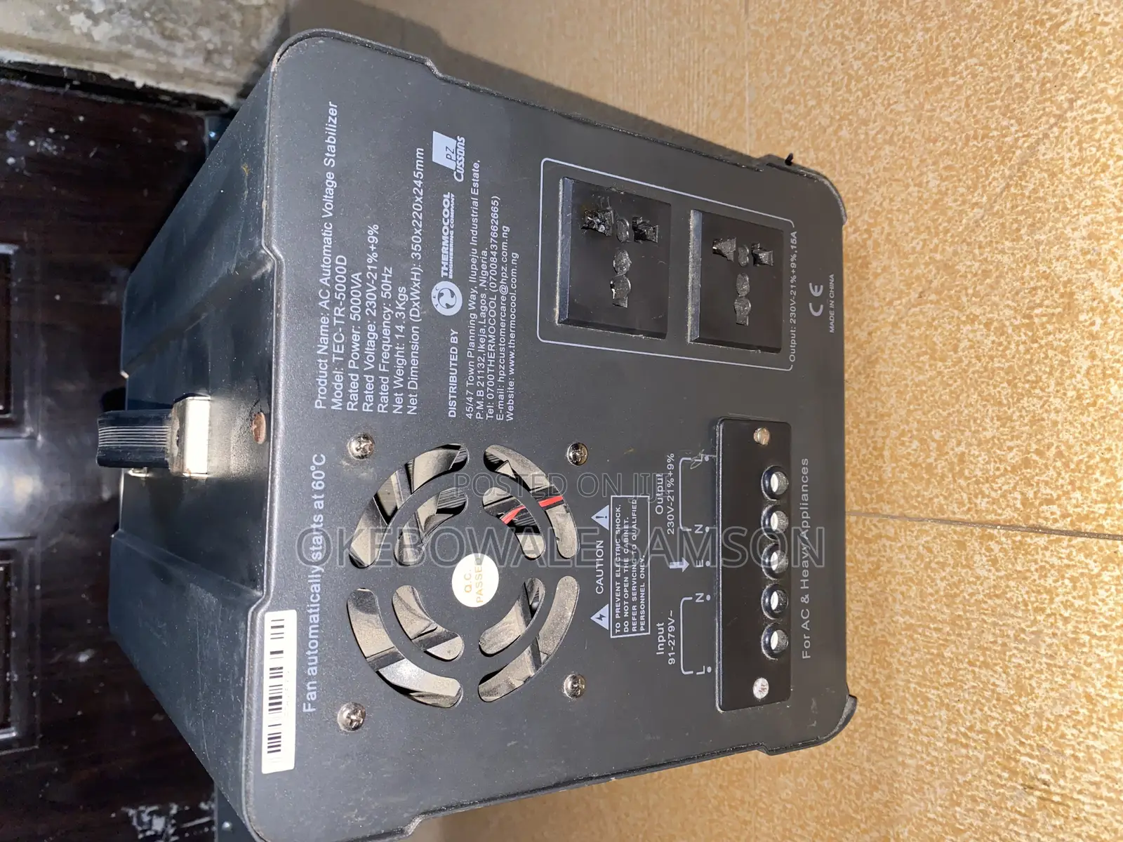 Thermocool Digital Stabilizer 5kva