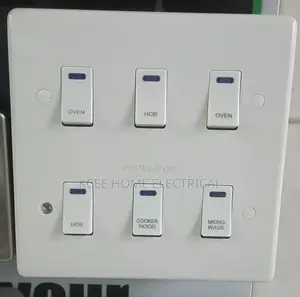 6 Gang Grid Switch With Indicator Light – Modular Wall Switch Panel