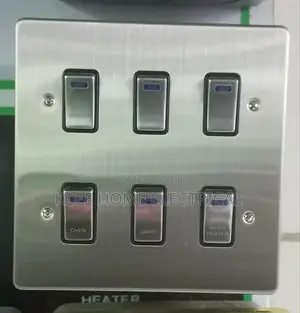 6 Gang Grid Switch With Indicator Light – Modular Wall Switch Panel
