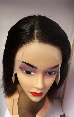 Human Hair Straight Wig With Full Frontal