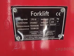 Electric Forklift Model CPD 5ton