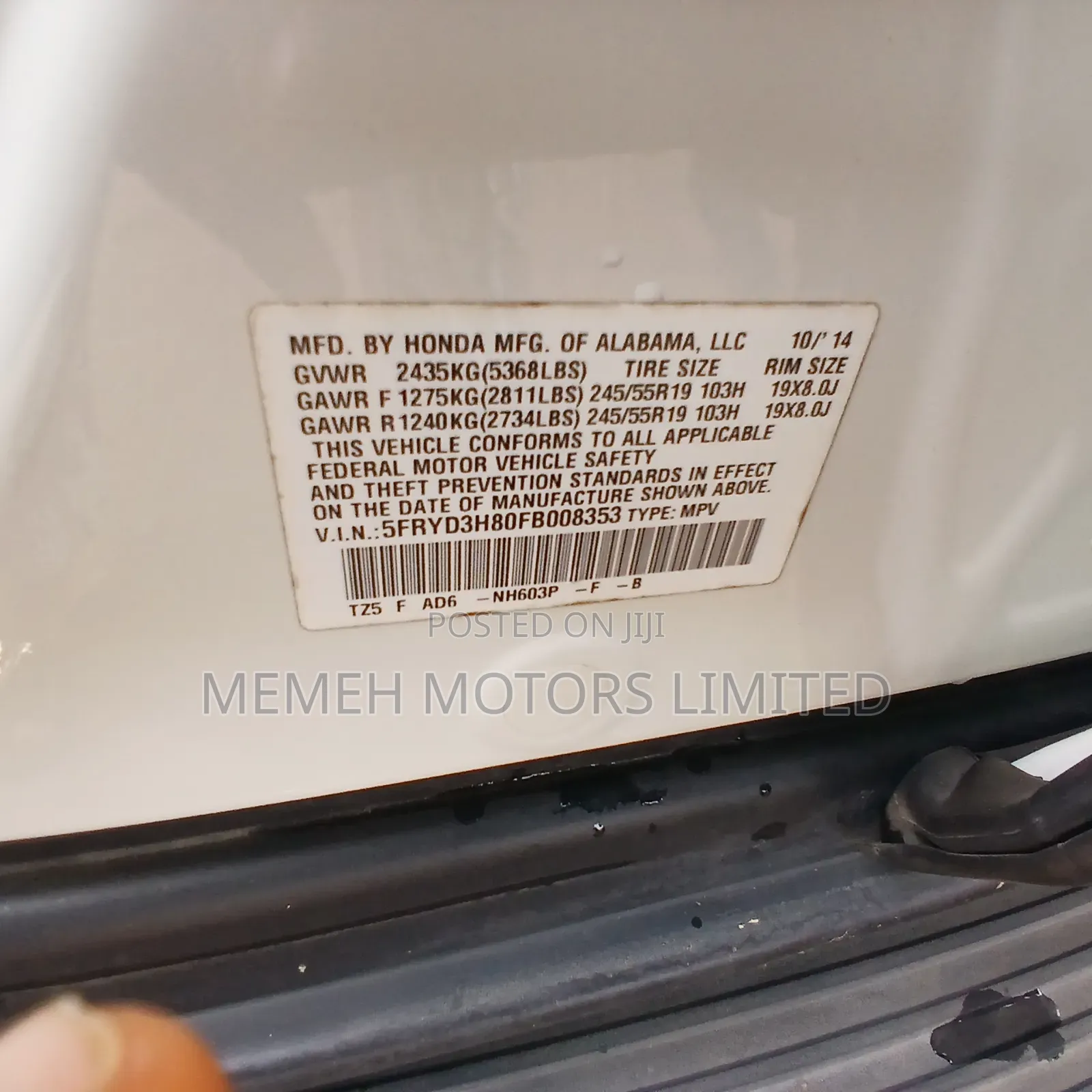 Acura MDX 2015 White