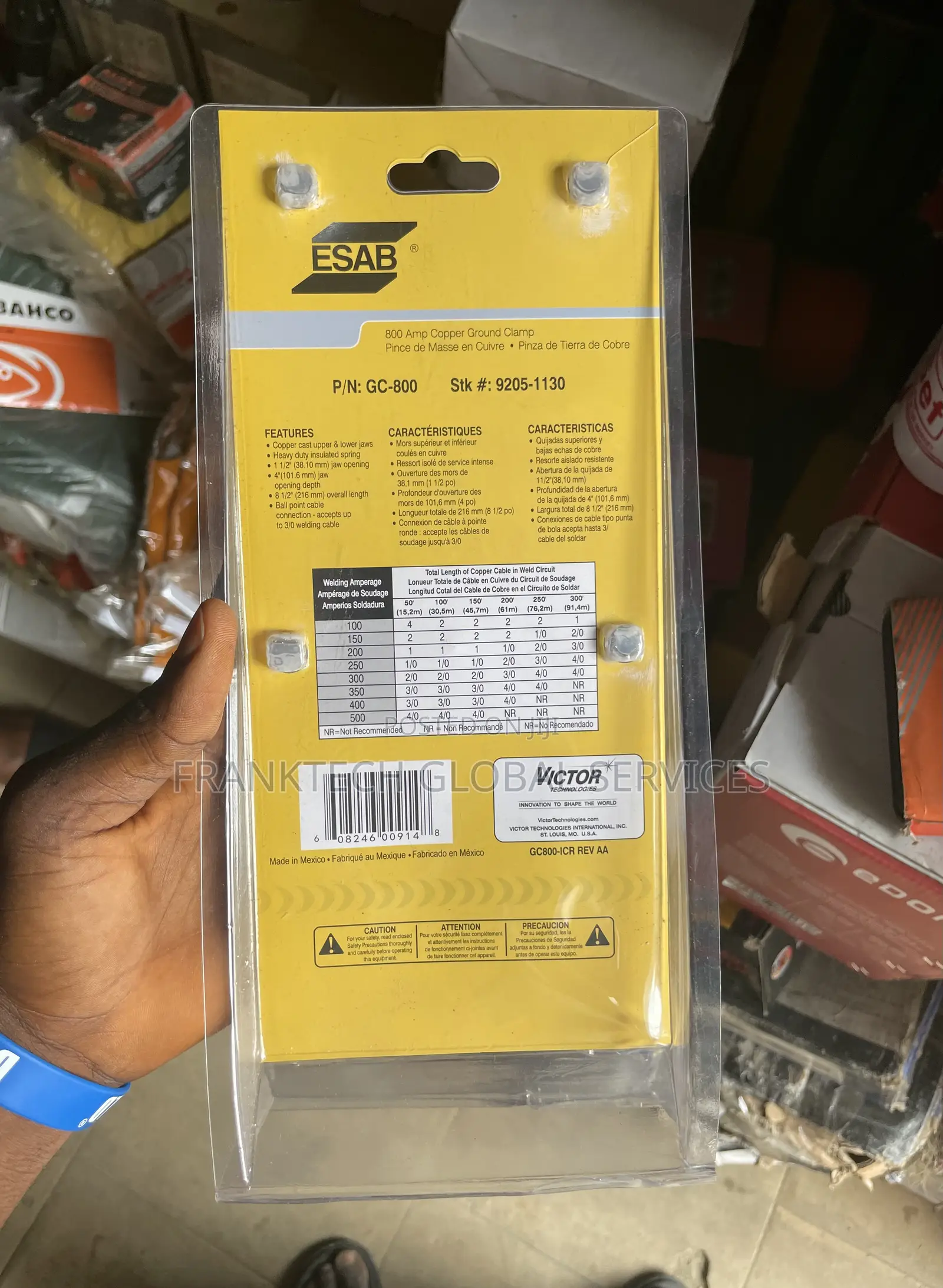 Esab Earth Clamp 800a
