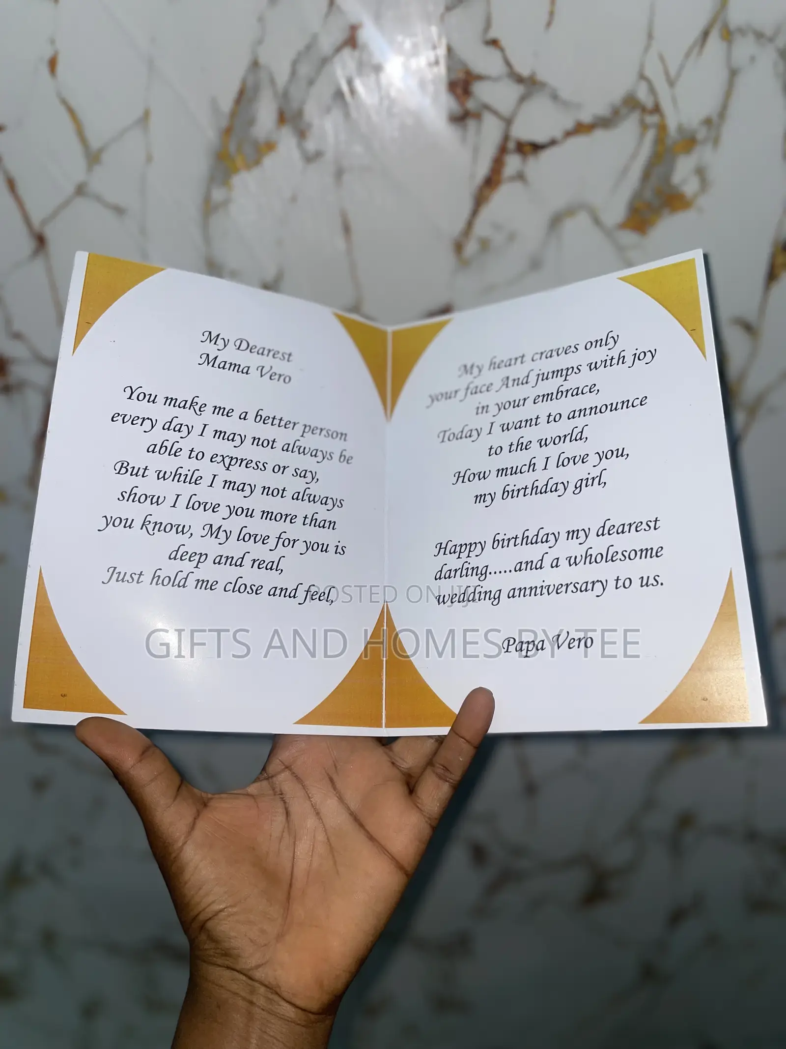 Custom Made Birthday Card