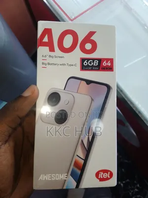 New Itel A06 64 GB Black