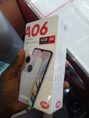 New Itel A06 64 GB Black