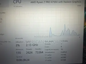 Laptop HP EliteBook 845 G7 16GB AMD Ryzen 7 SSD 256GB