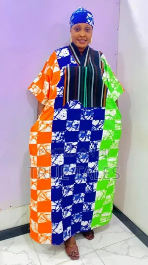 Comfortable Readymade Aso Oke/Ankara Boubou Patterned Gowns