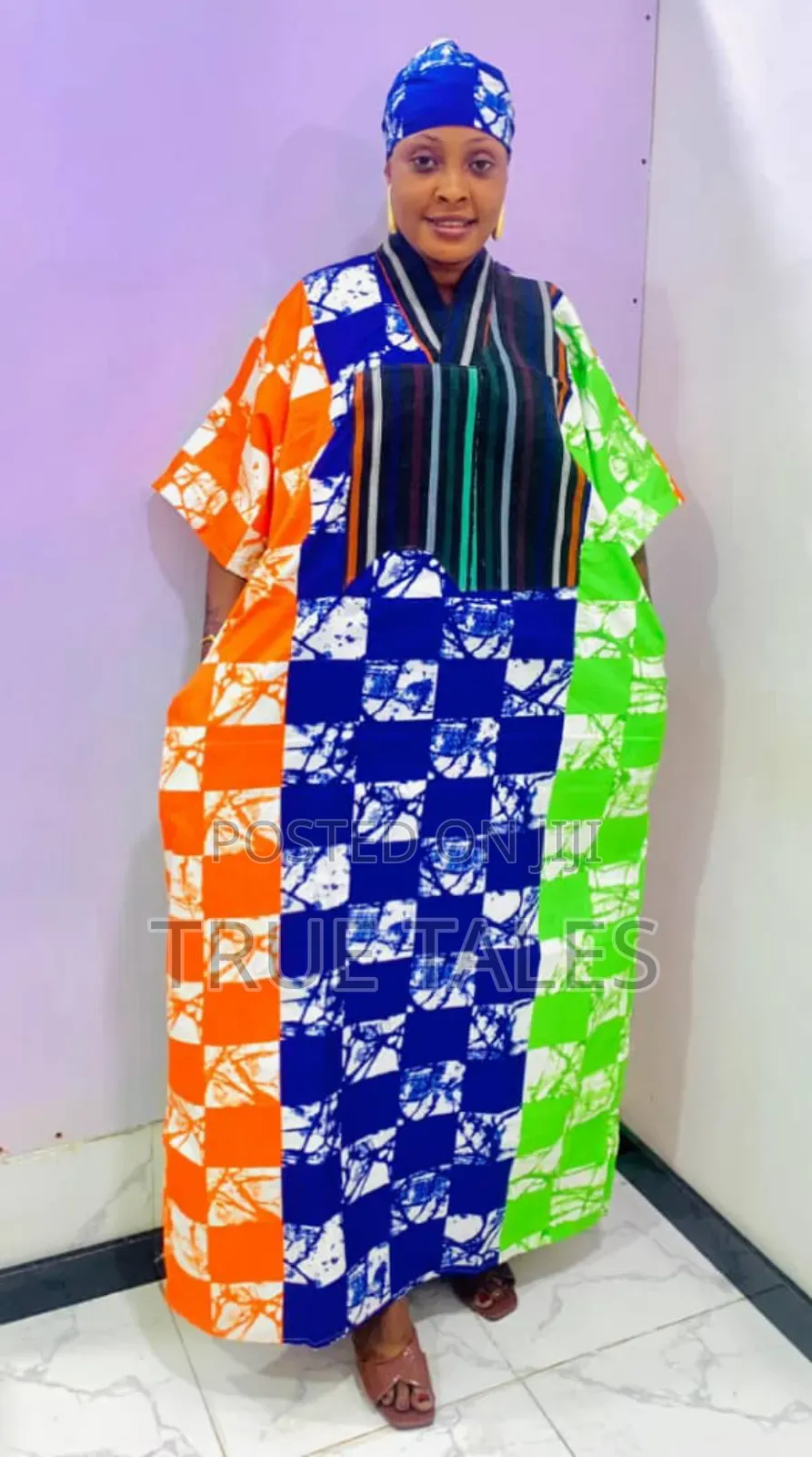 Comfortable Readymade Aso Oke/Ankara Boubou Patterned Gowns