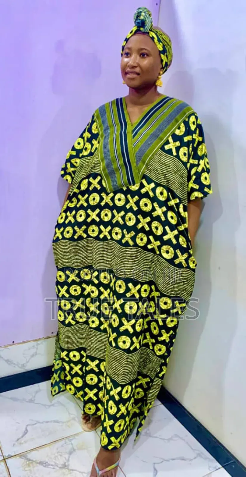 Comfortable Readymade Ankara Boubou Aso Oke Patterned Gowns