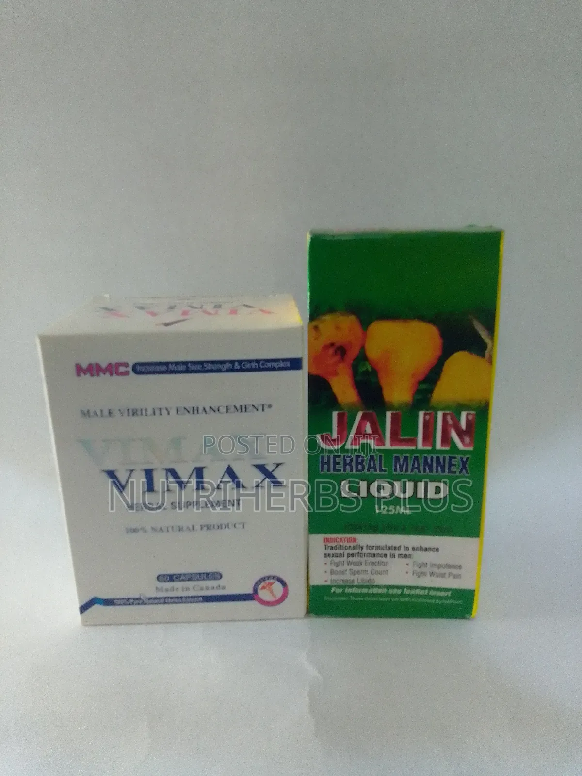 Vimax Capsules+ Jalin Herbal Mannex Liquid: For Libido Stamina