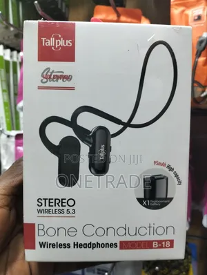 Tall Plus Bone Conduction Wireless Headphones Model B-18.