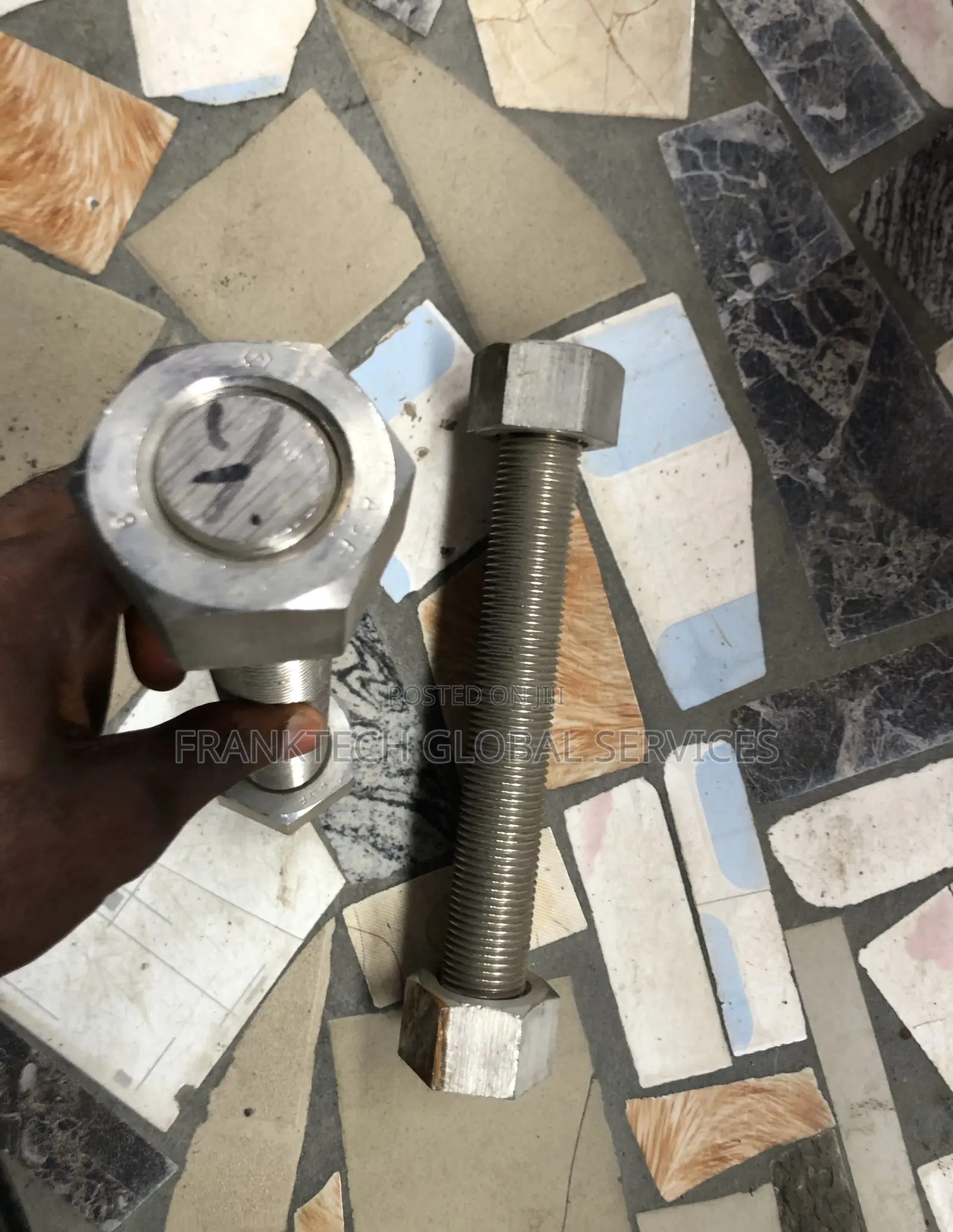 1.3/8x11 Stainless Stud Bolts