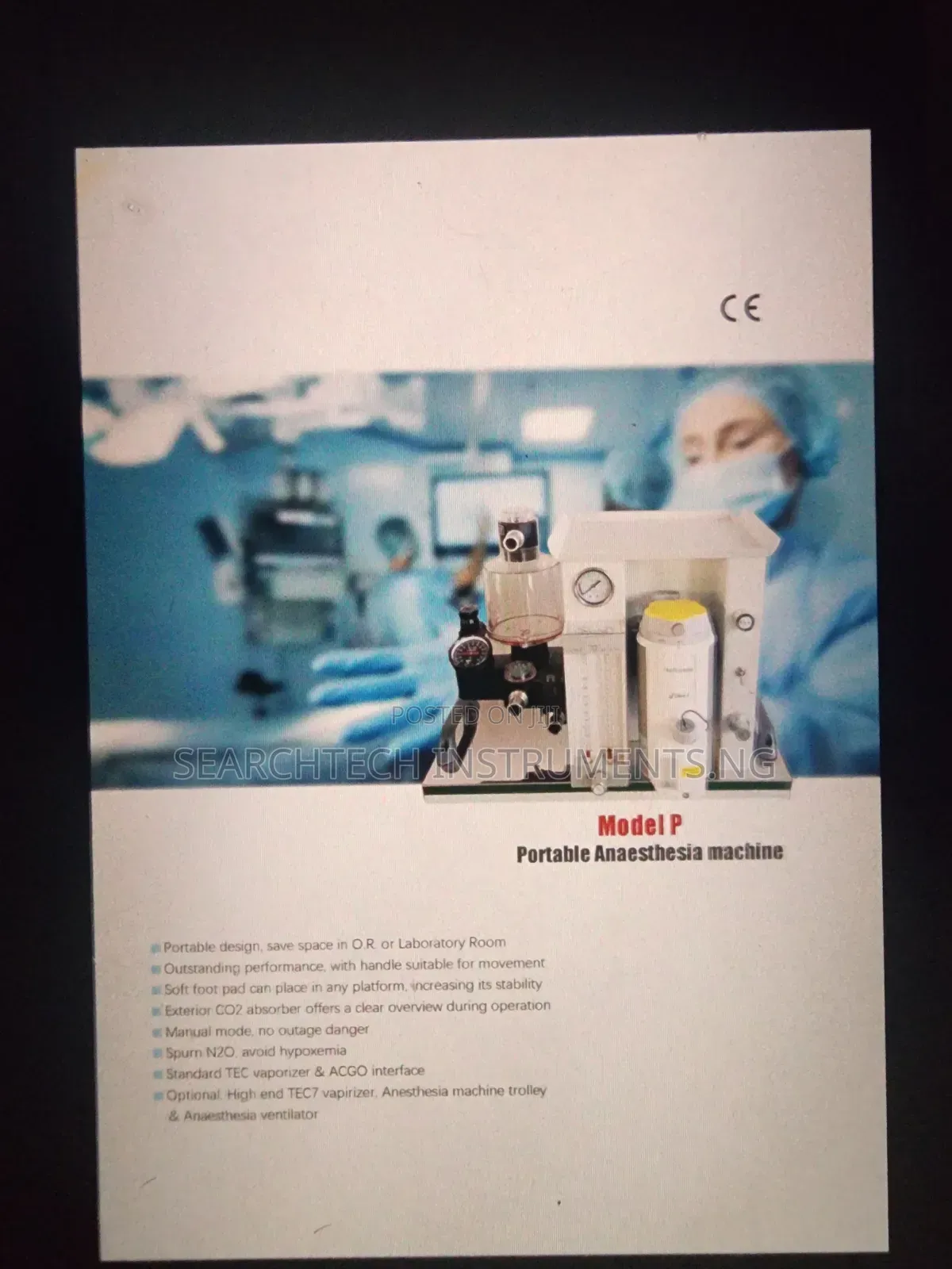 Portable Anesthesia Machine