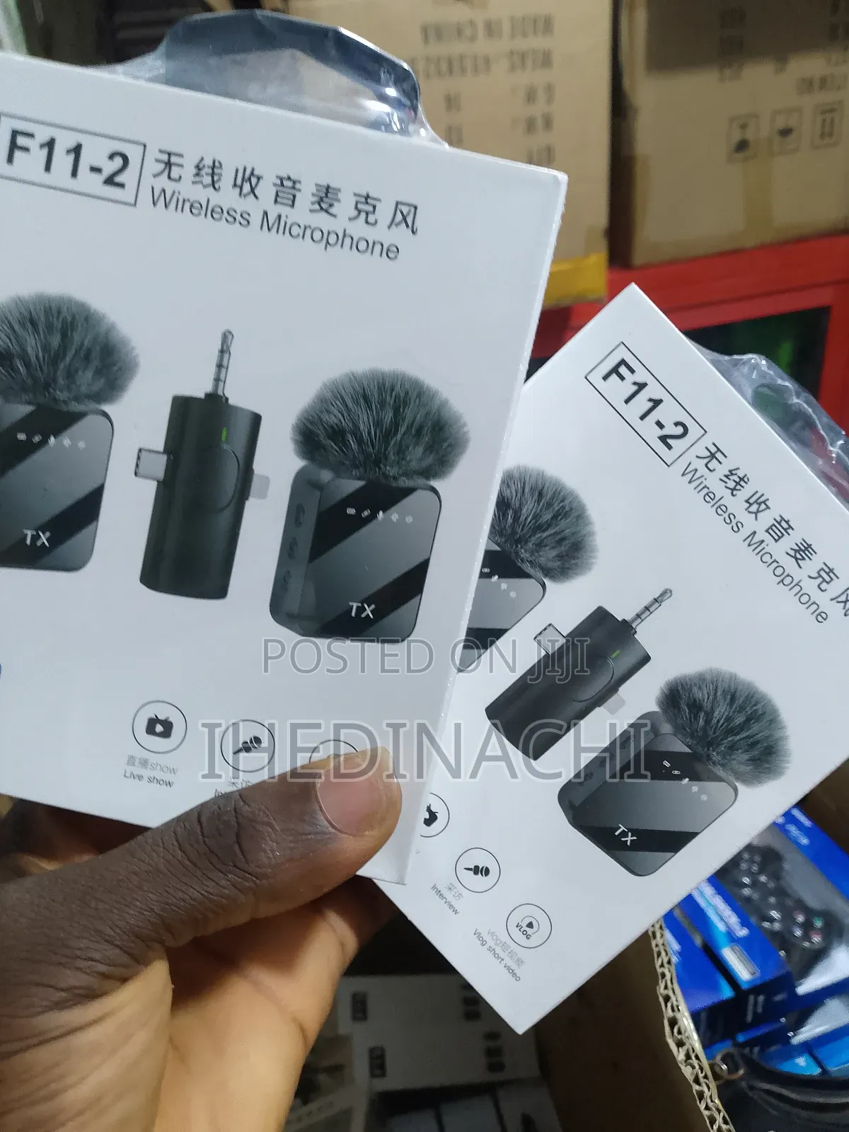F11--2 Wireless Microphone Plug and Play Highly Sensitive