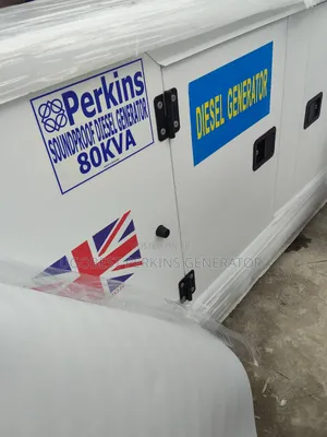 80kva Perkins Soundproof Generator With Two Years Warranty Available.