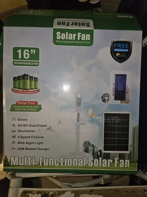 16inch Solar Rechargeable Fan